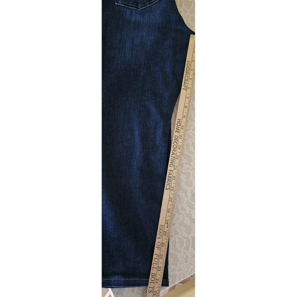 LL‎ Bean Beanflex Straight Leg Favorite Fit Jeans Womens Size 14P Blue Denim